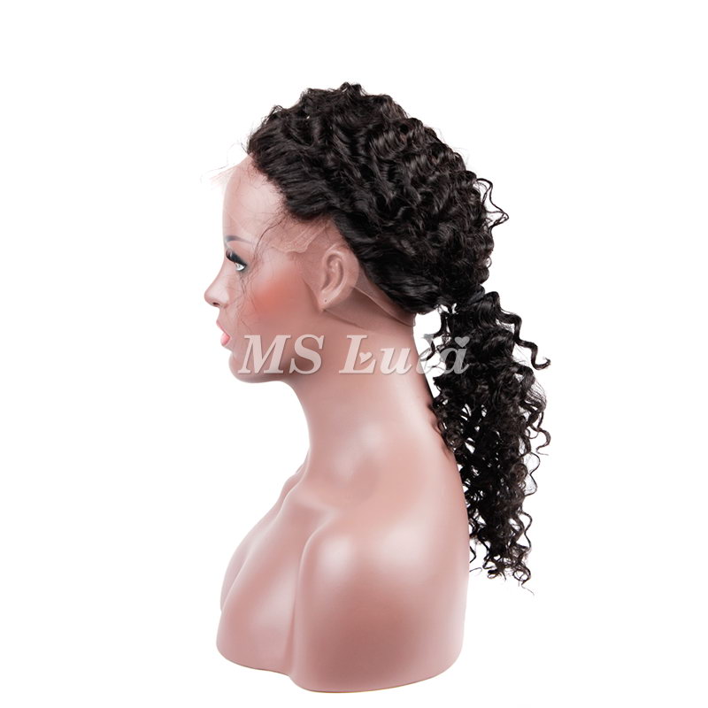 Virgin Hair Deep Wave 360 Lace Frontal Closure 22.5x4x2 With Adjustable Strap - 图片 8